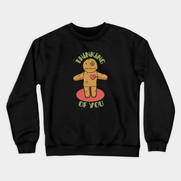 Voodoo Doll Crewneck Sweatshirt by iowamamaof3